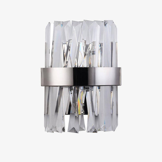 Lampada da parete a LED di design in vetro cristallo e metallo Lusso retrò