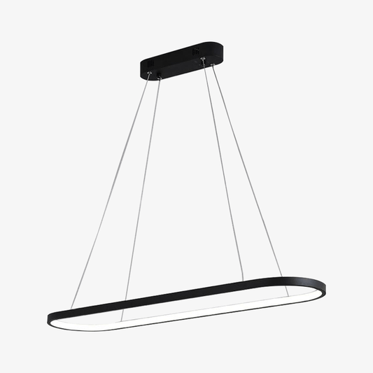 Lampadario LED di design sospeso in alluminio bombato