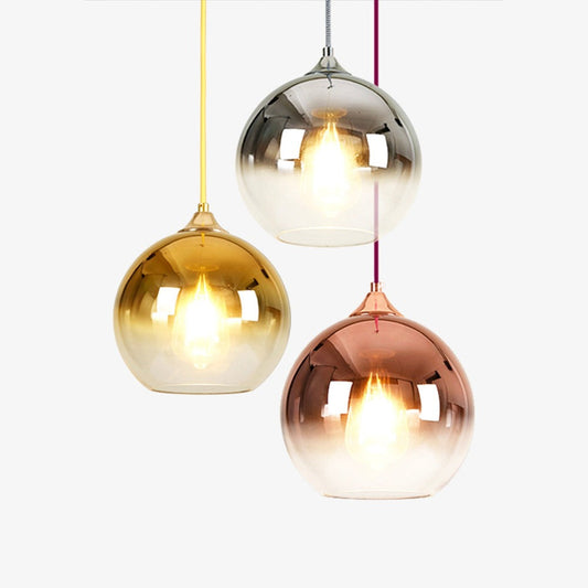 Lampada a sospensione a LED con design a sfera in vetro colorato Fondue Ball