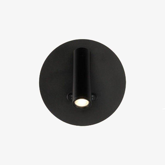 Lampada da parete con spot LED cilindrico orientabile e interruttore