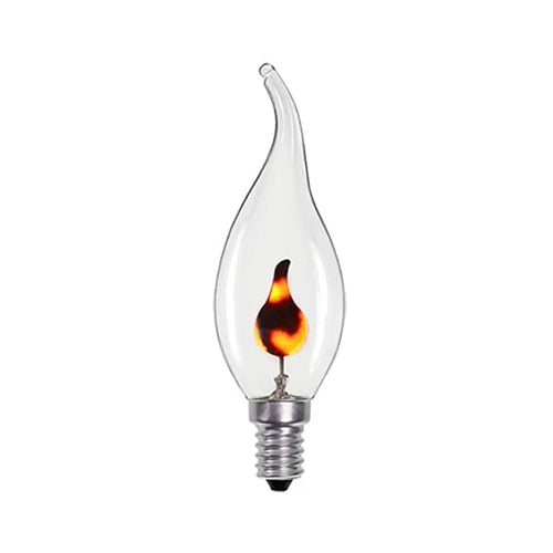 Lampadina LED E14 da 3W a forma di fiamma