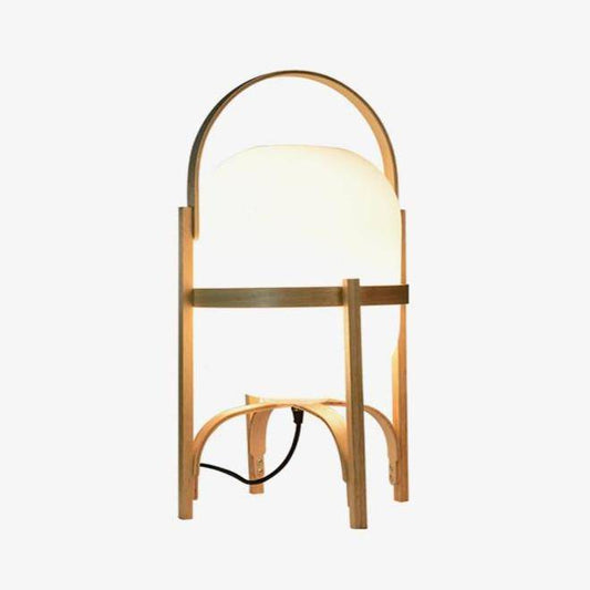 Lampada da tavolo di design a LED in legno in stile giapponese
