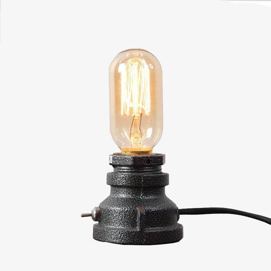 Lampada da tavolo industriale a LED in metallo retrò
