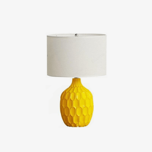 Moderna lampada da tavolo a LED a forma di Ananas con paralume bianco