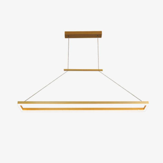 Lampadario moderno di design a LED dalla forma tondeggiante in metallo oro o marrone Lofty