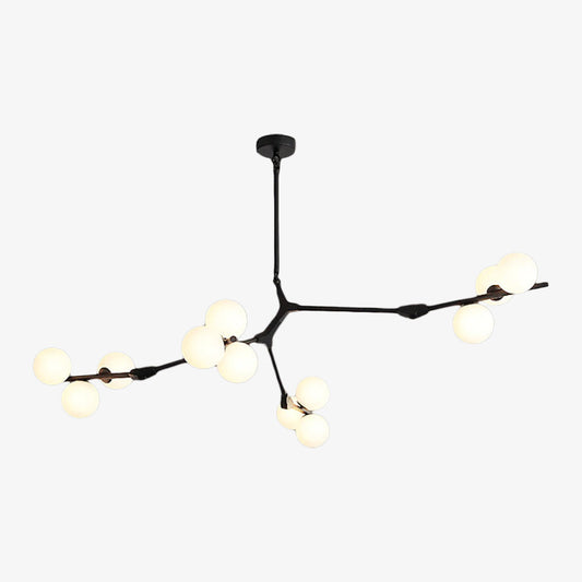 Lampadario moderno a LED in stile ramo colorato e globi Irune