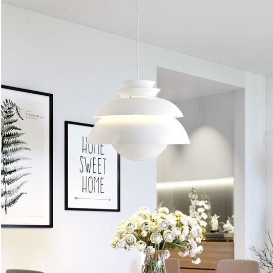 Lampadario a sospensione di design a LED bianco a forma di fiore Danimarca