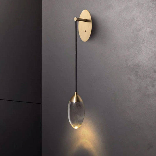 Lampada da parete a LED di design con lampadina in vetro di lusso
