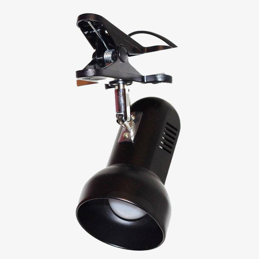 Faretto LED con morsetto dirigibile (nero o bianco)