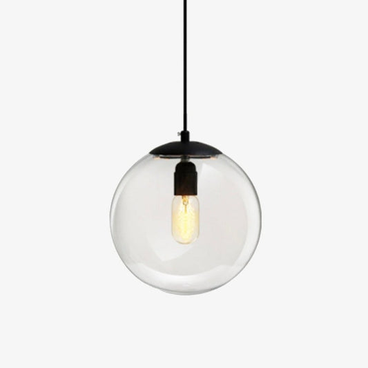 Lampada a sospensione Living LED con sfera di vetro