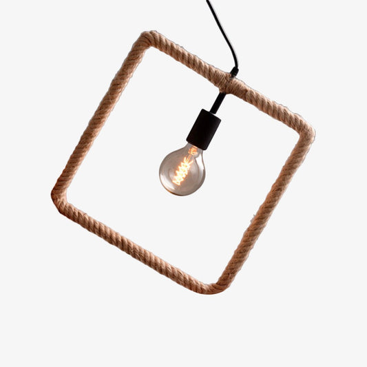 Moderna lampada a sospensione a LED in corda geometrica Hendese